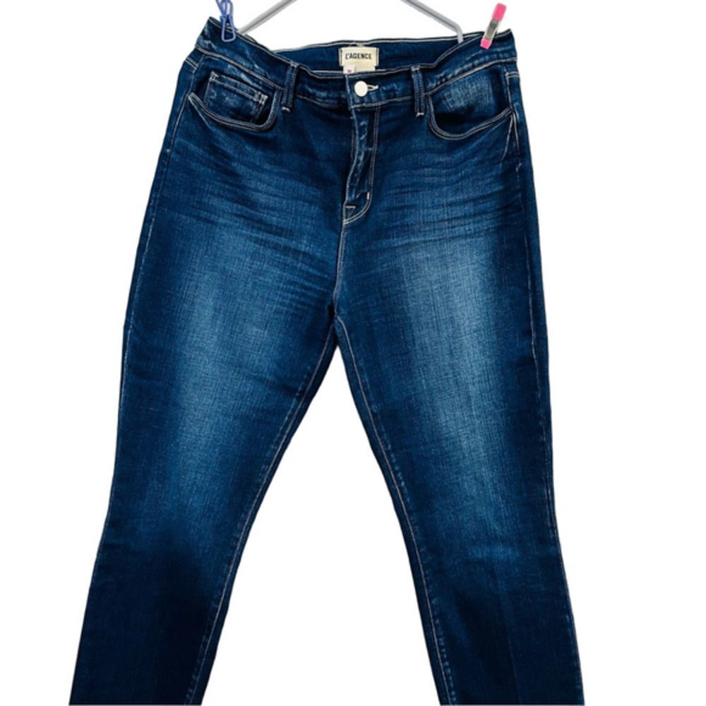 L'AGENCE El Matador French Slim Raw Hem Jeans 30